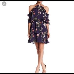 Parker - Floral Ruffle Halter Dress